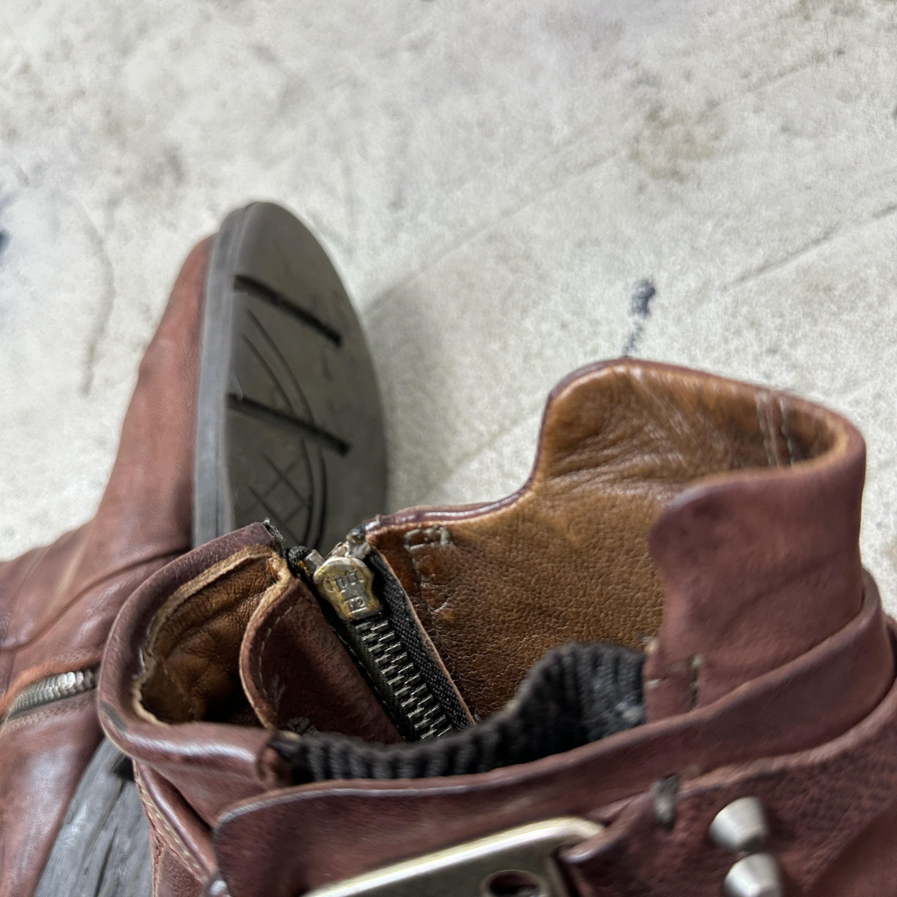 A.S.98 Vintage Leather Airstep AS 98 Steampunk Boots Y2K Size US 9 / IT 39 - 10 Thumbnail