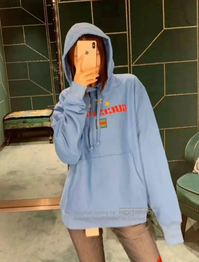 Gucci gucci blue logo hoodie with drawstrings. Size US XS / EU 42 / 0 - 8 Thumbnail