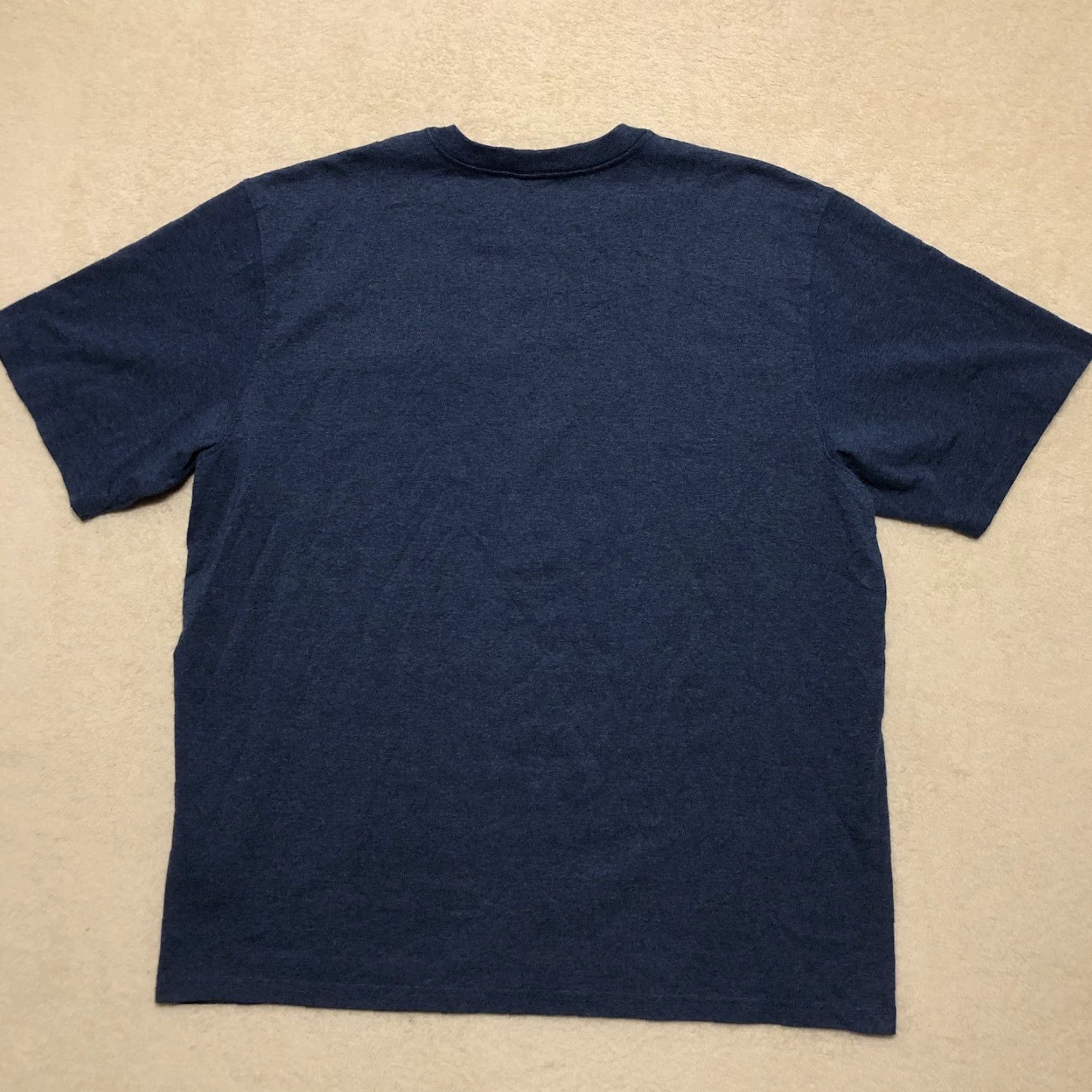 Carhartt VINTAGE Carhartt Mens Pocket T-Shirt Original Fit 2XL Heather Navy Blue EUC Size US XXL / EU 58 / 5 - 5 Thumbnail