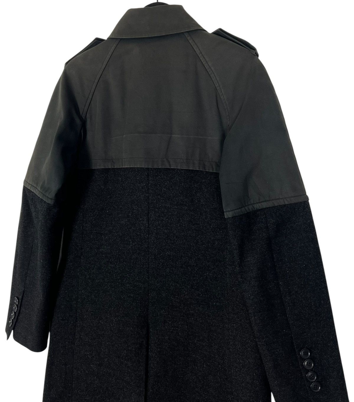 Yuji Yamada Vintage Yuji Yamada Distressed Wool Trench Coat Size US M / EU 48-50 / 2 - 4 Thumbnail