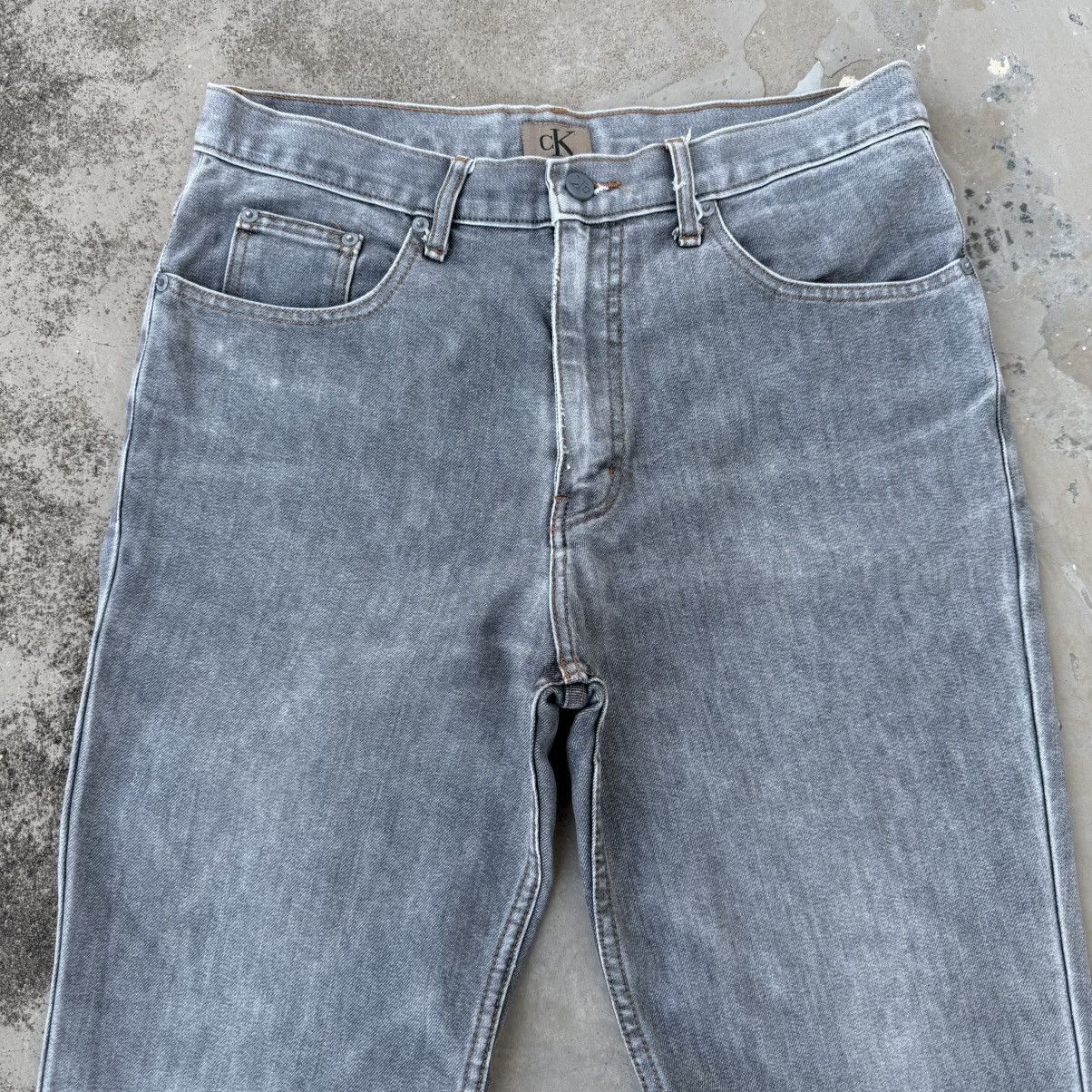 Japanese Brand Vintage CK Faded Gray Denim Jean Pants W33 Size US 33 - 2 Thumbnail