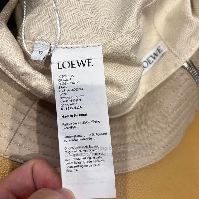 Loewe Loewe size 57 Zippered Leather Fisherman's Hat Size ONE SIZE - 5 Thumbnail
