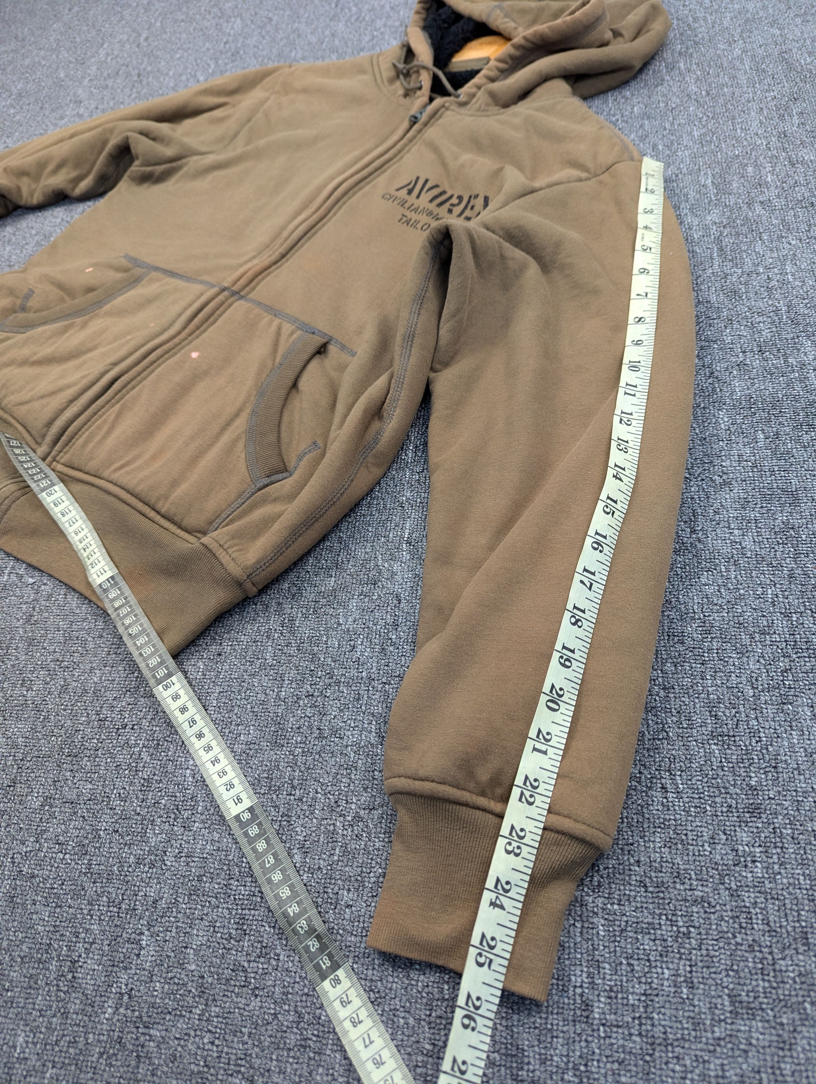 Avirex Avirex U.S.A Distressed Sherpa Lined Hoodie Zipper Size US M / EU 48-50 / 2 - 14 Thumbnail
