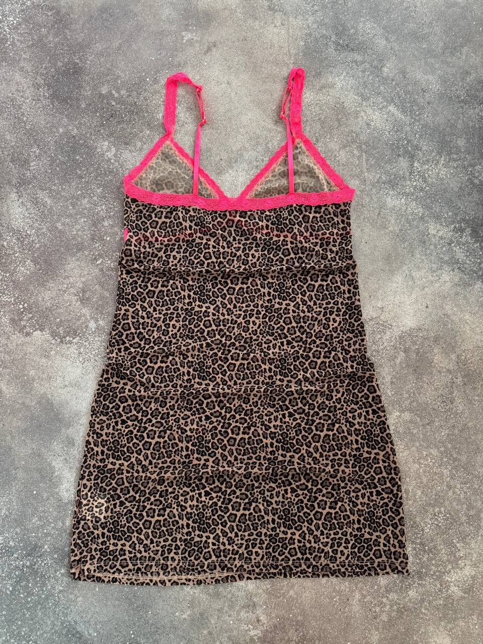 Hysteric Glamour 2000's Aesthetic Vintage Sexy Leopard Mesh Dress Size XL / US 12-14 / IT 48-50 - 8 Thumbnail