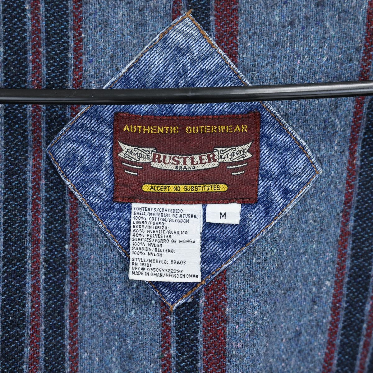 Rustler × Wrangler Vintage Rustler Lined Denim Jacket Size US M / EU 48-50 / 2 - 3 Thumbnail