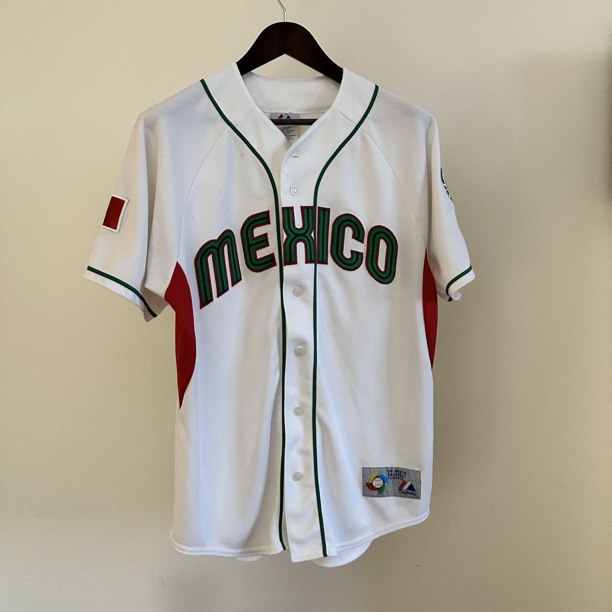 MLB × Vintage 2009 World Baseball Classic Mexico Jersey Size M Majestic Size US M / EU 48-50 / 2 - 1 Thumbnail