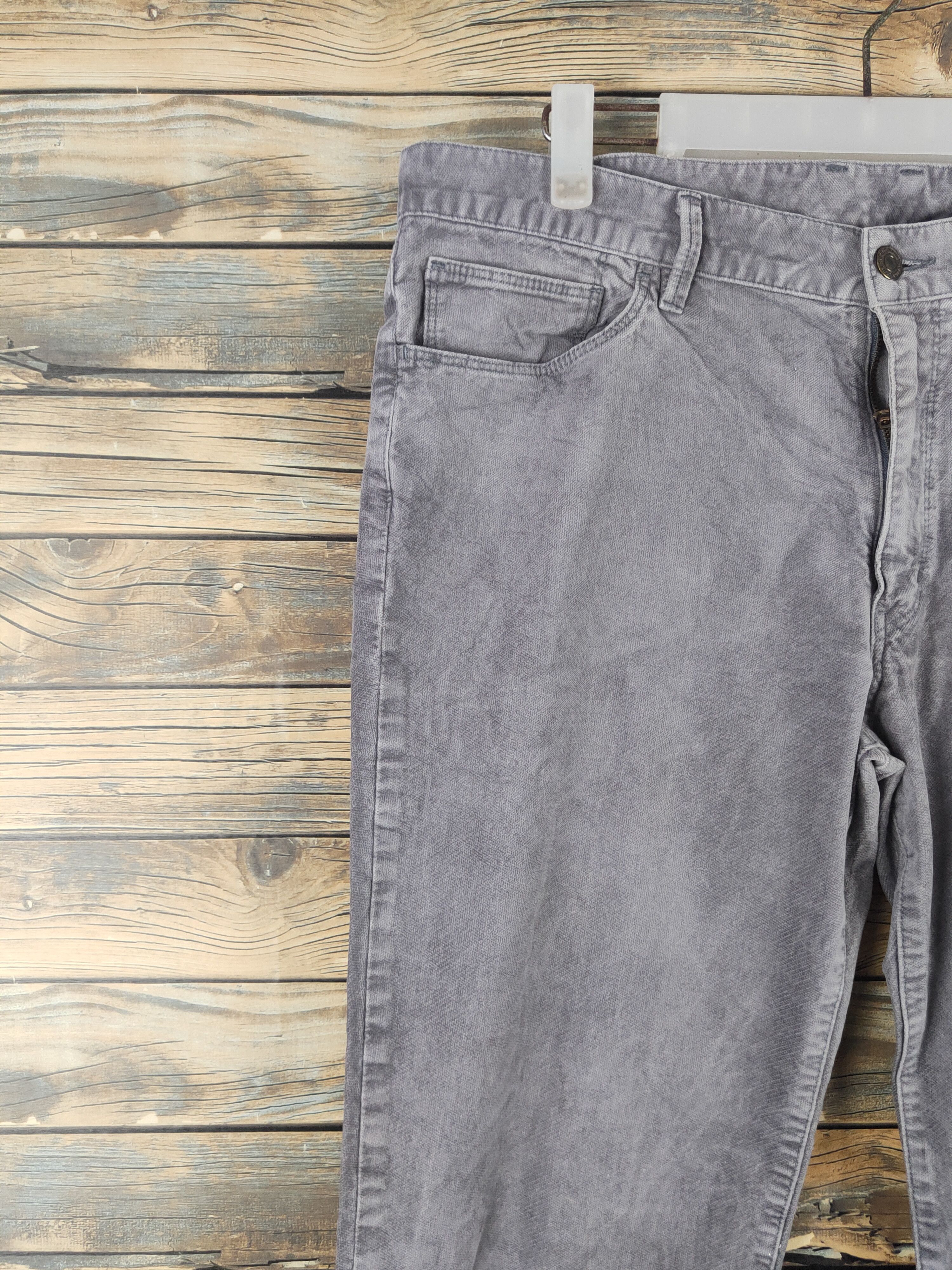 Japanese Brand DL Uniqlo Gray Multipocket Casual Pants #46-278T Size US 35 - 3 Thumbnail