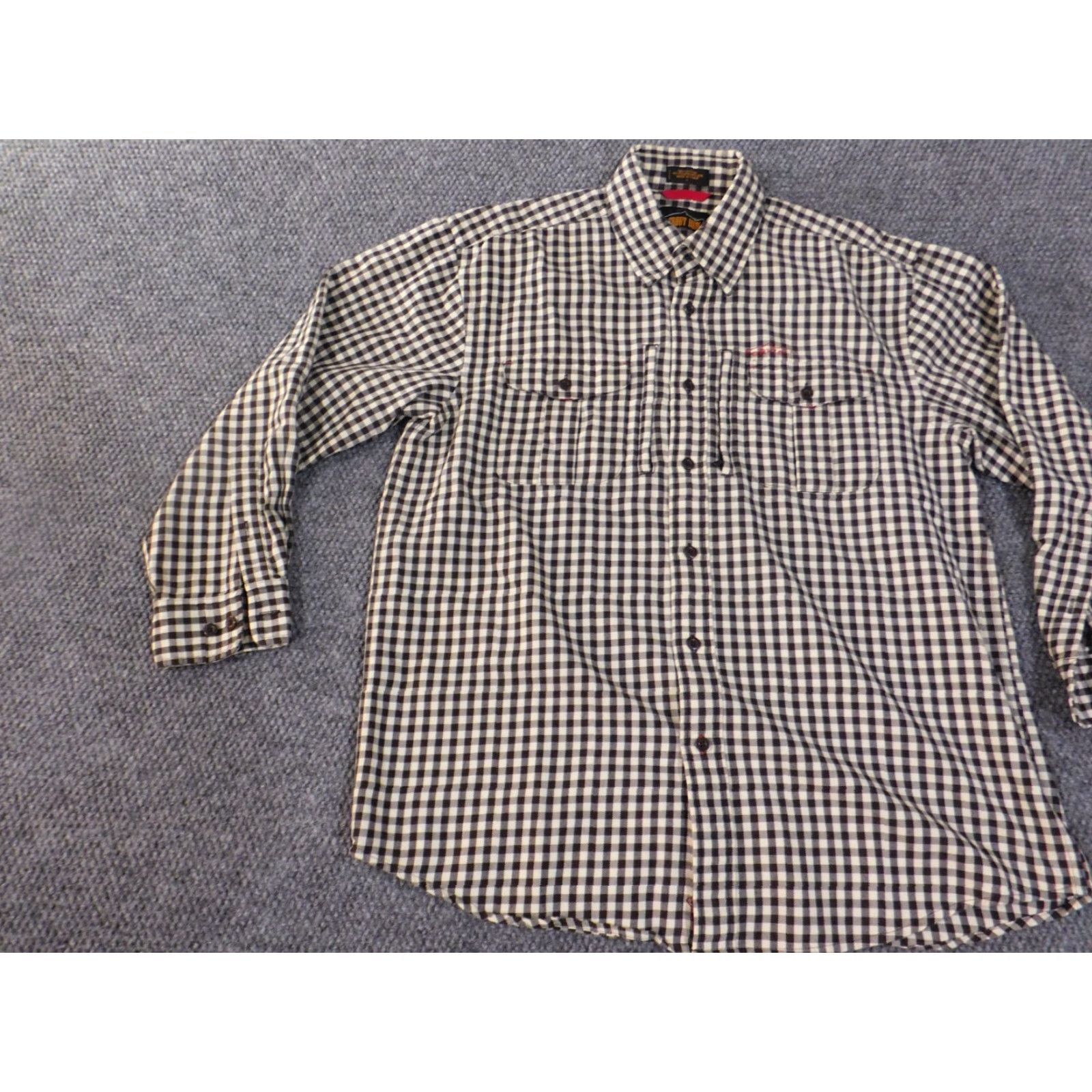 Orvis Orvis Shirt Mens L Blue Plaid Flannel Button-Up Zip Collar Down Outdoor Outdoors Regular All Seasons Size US L / EU 52-54 / 3 - 5 Thumbnail
