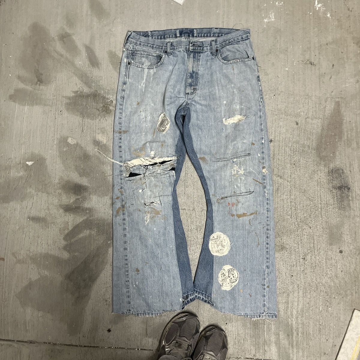 Other Inspired by Number Nine Flared Archive Jeans - Avan Drip 90s 
