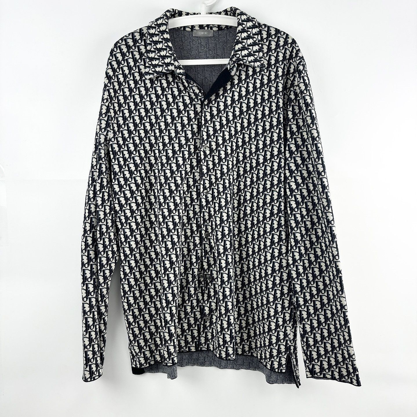 Dior Dior Oblique Monogram Long Sleeve Shirt Size XL Size US XL / EU 56 / 4 - 1 Thumbnail
