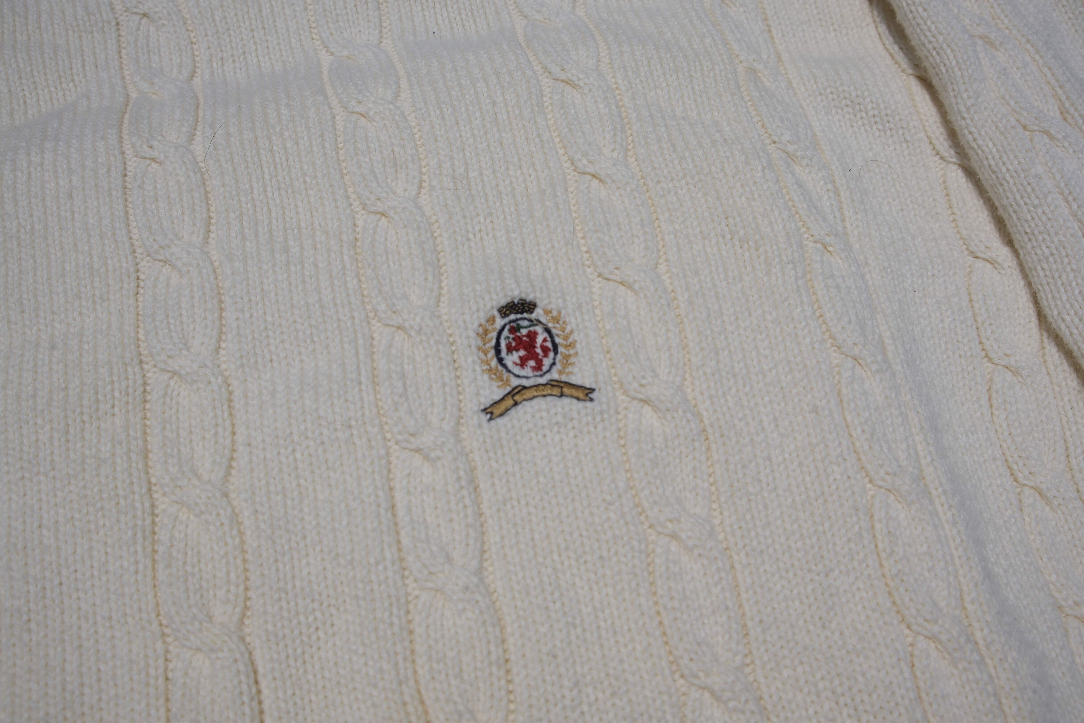 Tommy Hilfiger 90s Tommy Hilfiger Heavyweight Sweater Size US L / EU 52-54 / 3 - 1 Thumbnail