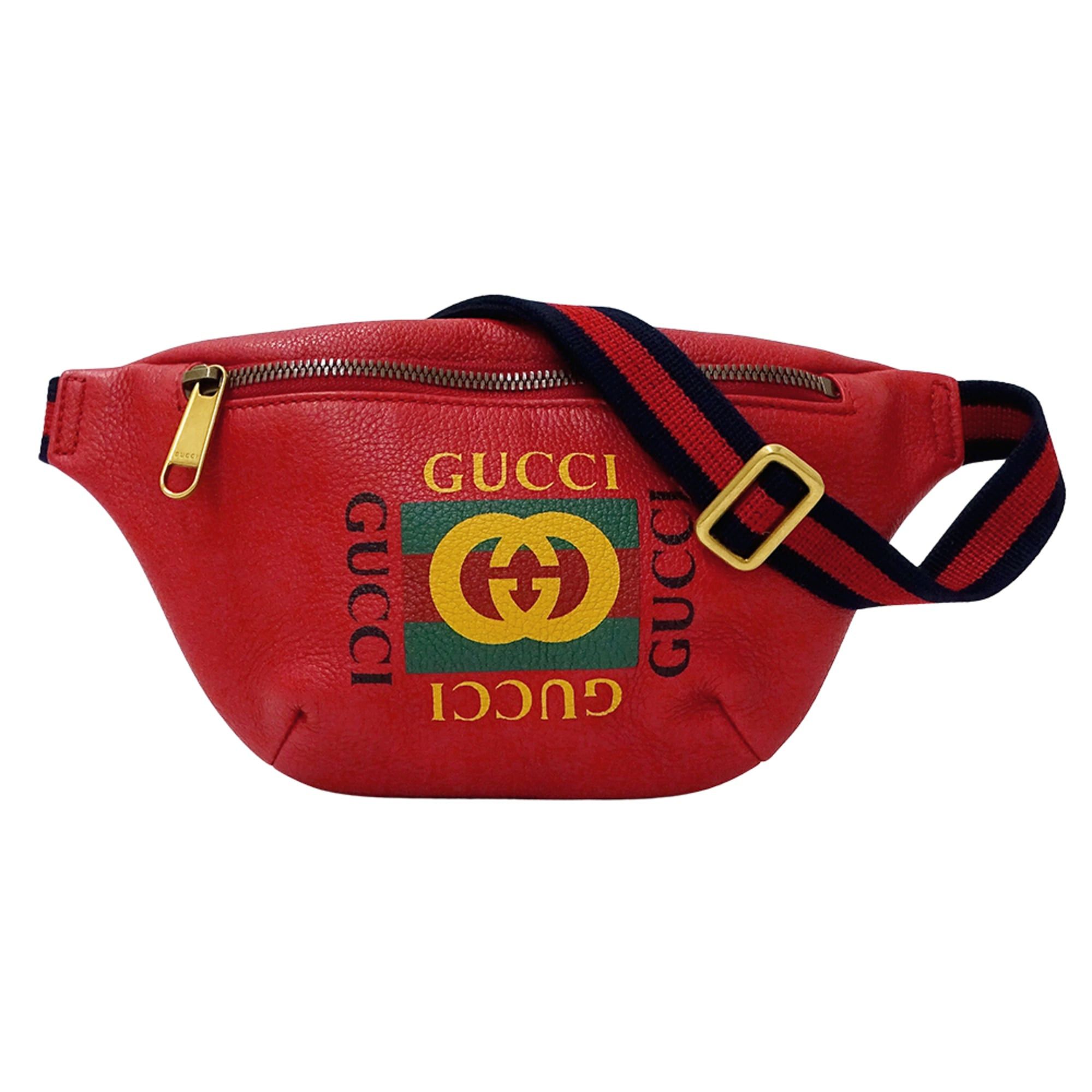 Gucci Gucci handbag for women and men, brand name, body bag, waist Sherry leather, red, 527792, red mini bag. Size ONE SIZE - 1 Thumbnail