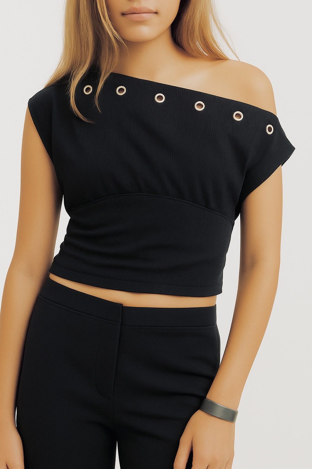 Other Off the Shoulder Jewelled Slouch Top XXS-XXL AVAILABLE Size XS / US 0-2 / IT 36-38 - 1 Thumbnail