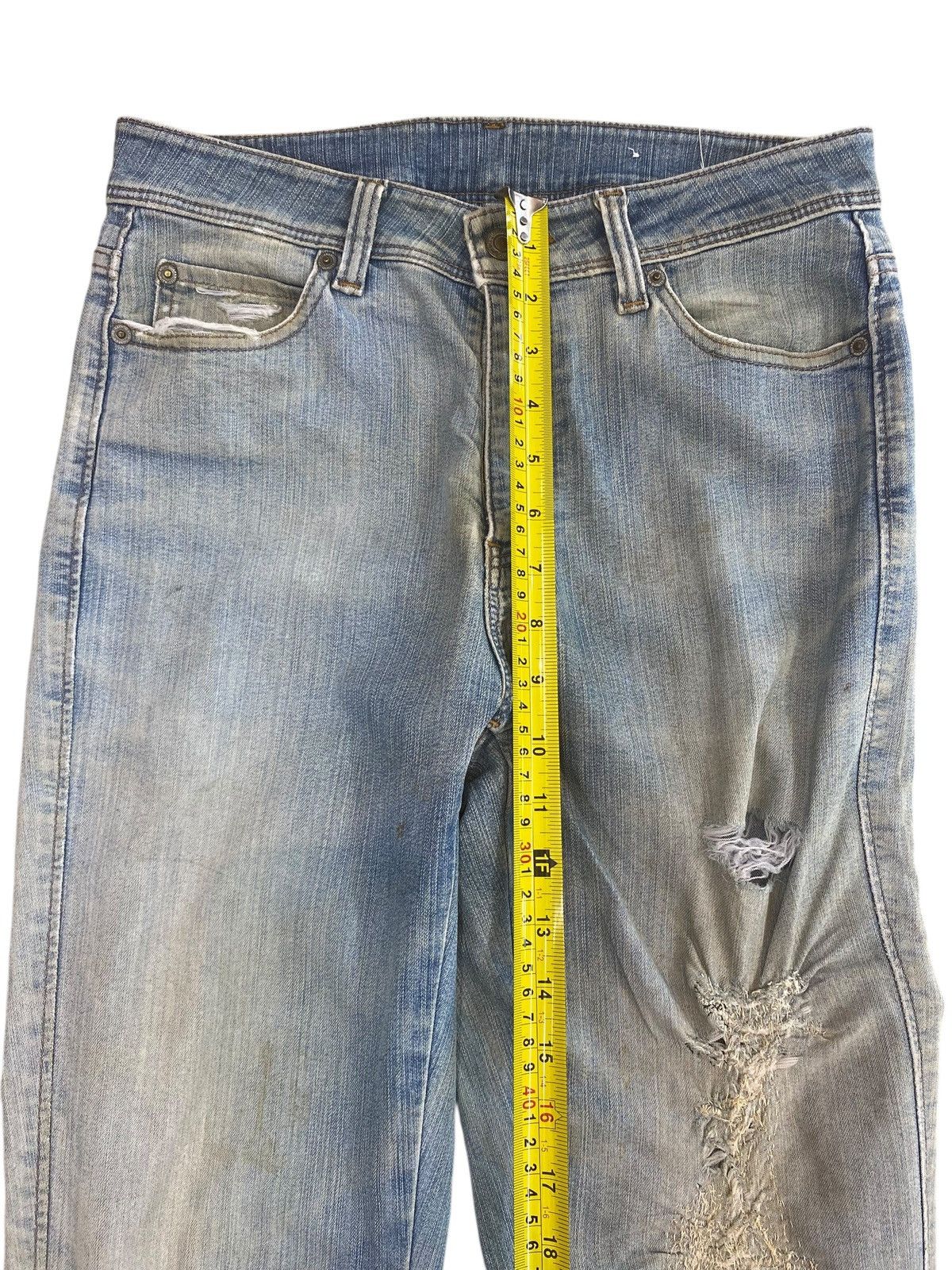 Other Topvalu Japanese Brand Acid Blue Wash Style Flare Jeans Size US 28 / EU 44 - 8 Thumbnail