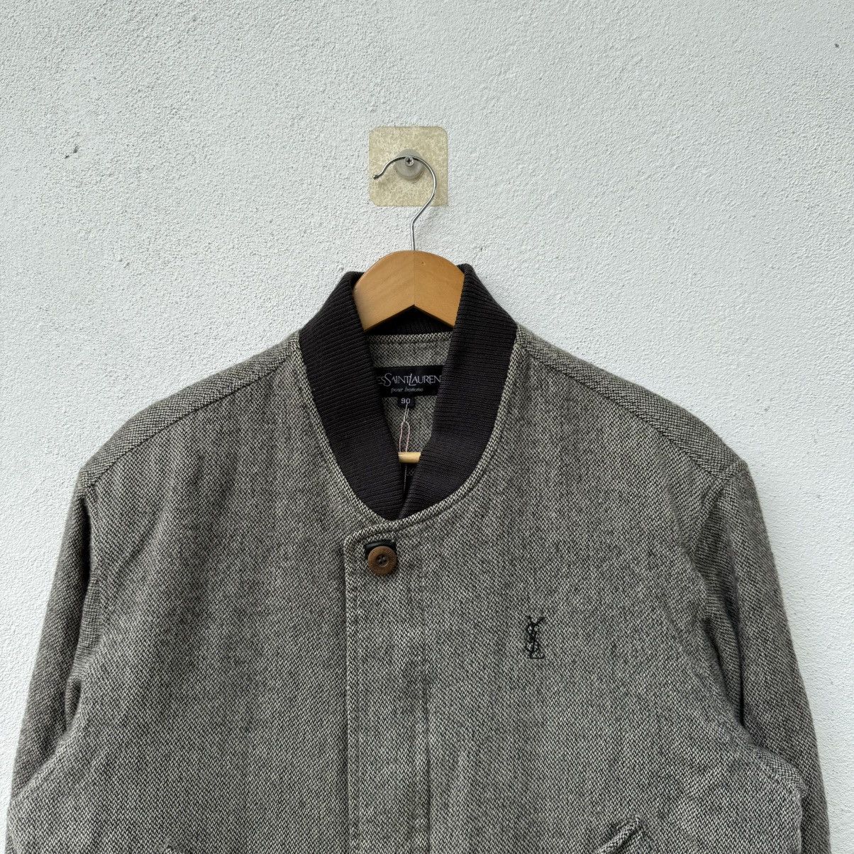 Yves Saint Laurent Vintage YSL Yves Saint Lauren Pour Homme Bomber Jacket Size US M / EU 48-50 / 2 - 3 Thumbnail