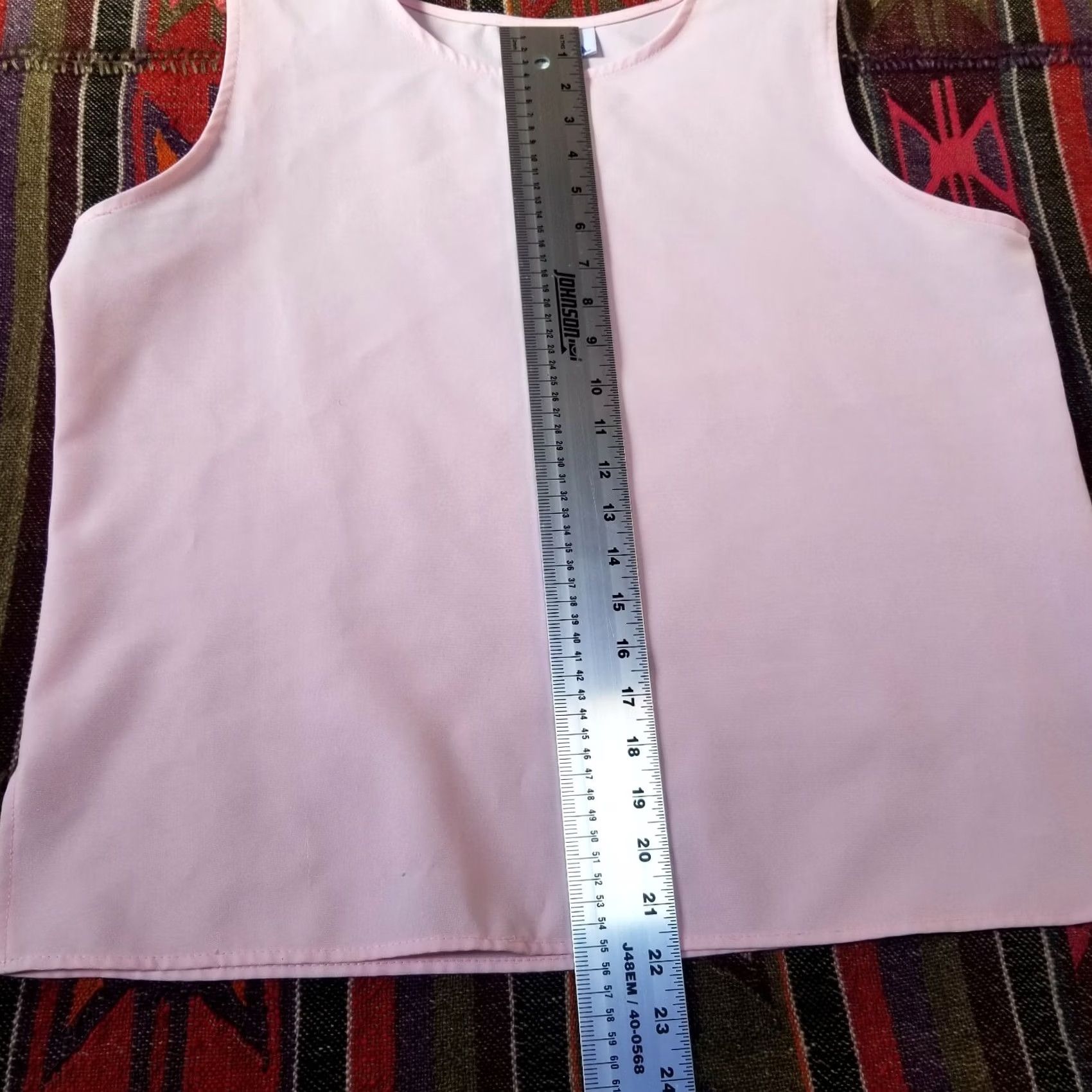 Vintage BFA Classics Women's Tank Top Pink Round Neck Sleeveless Wide Strap Size 16 USA Size XXL / US 16-18 / IT 52-54 - 5 Thumbnail