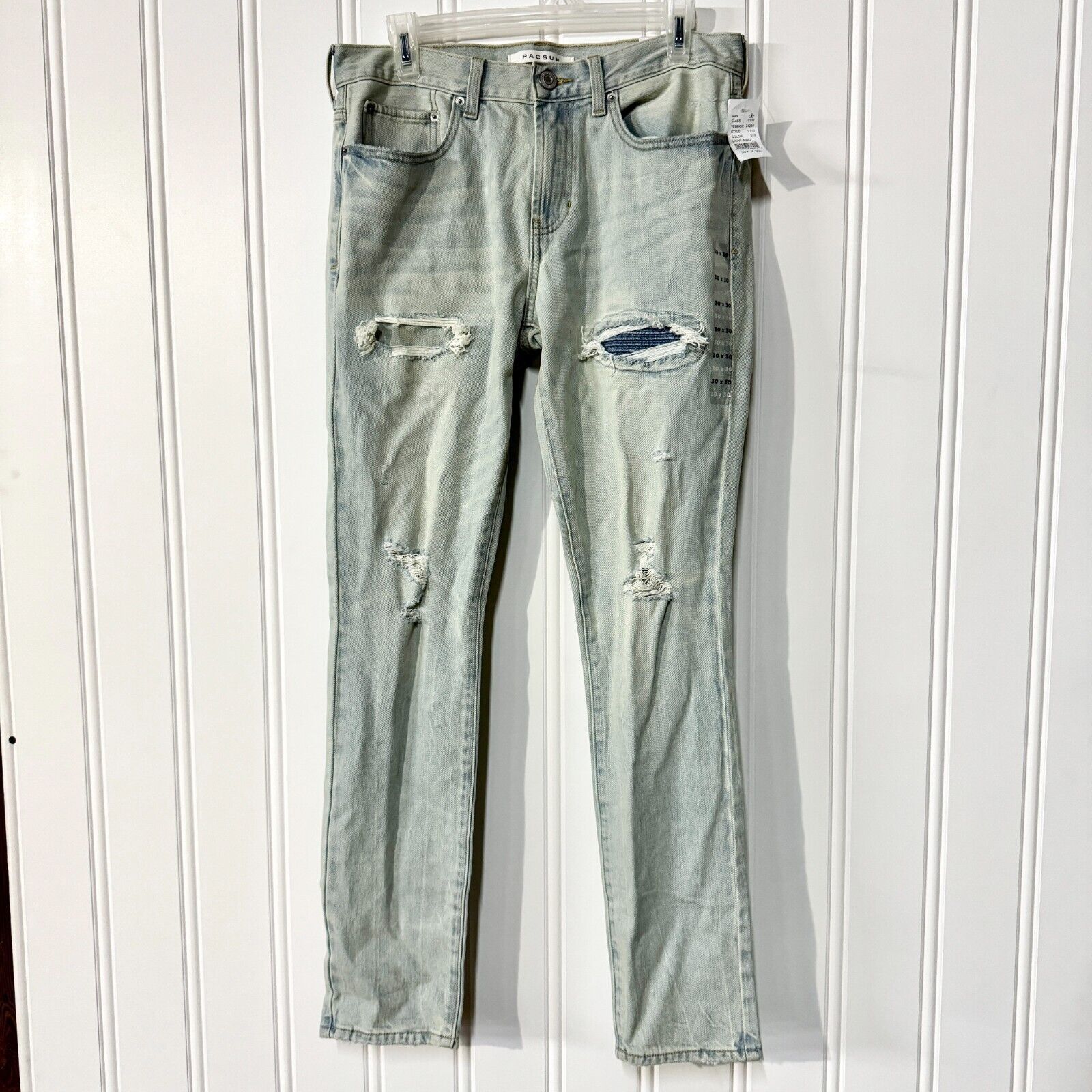 Pacsun PacSun Jeans Size 30X30 Stacked Skinny Light Acid Washed NEW Size US 30 / EU 46 - 1 Thumbnail