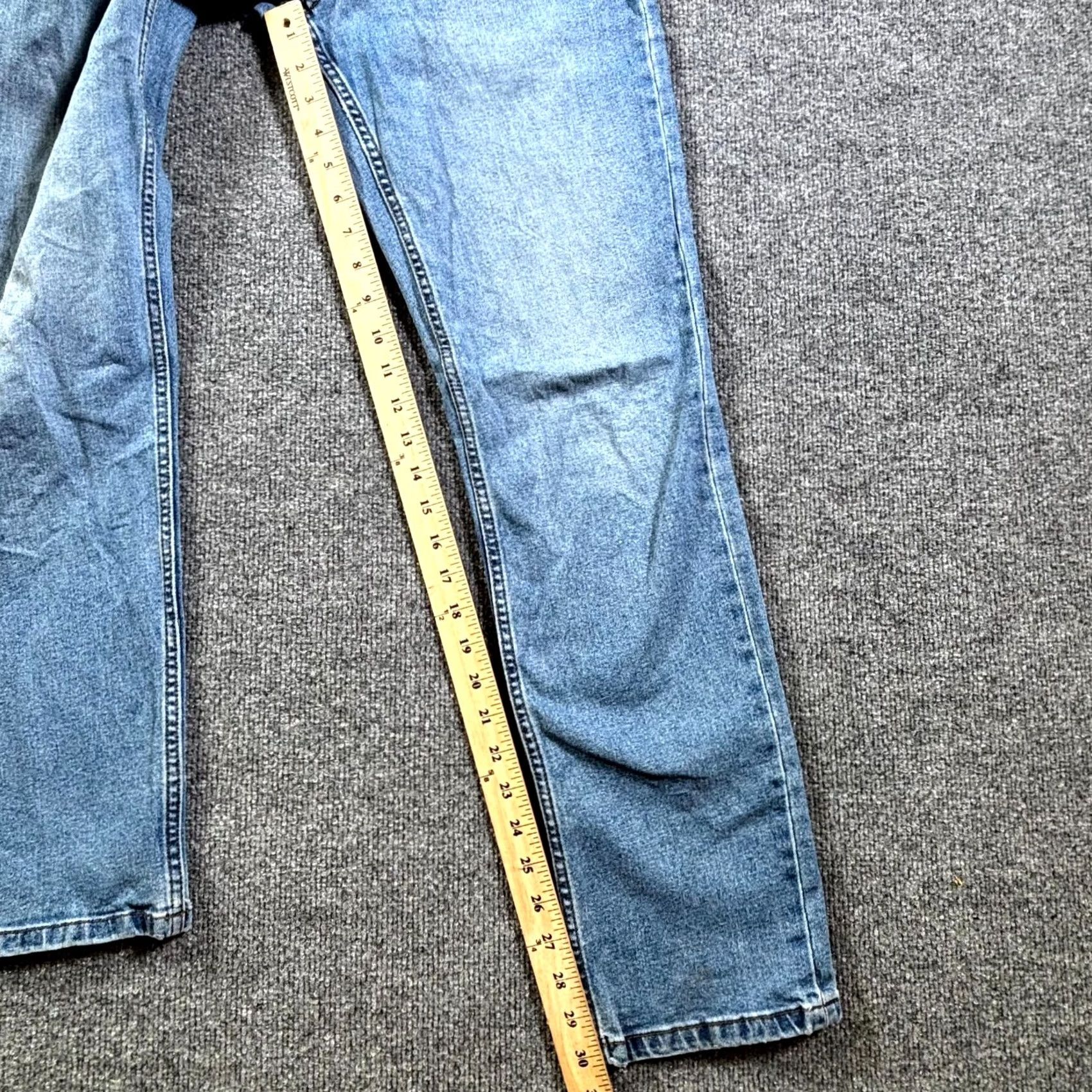 Izod IZOD Straight Jeans Men's 32x32 Blue Denim Faded Workwear Stretch Travel Shirt Size US 32 / EU 48 - 6 Thumbnail