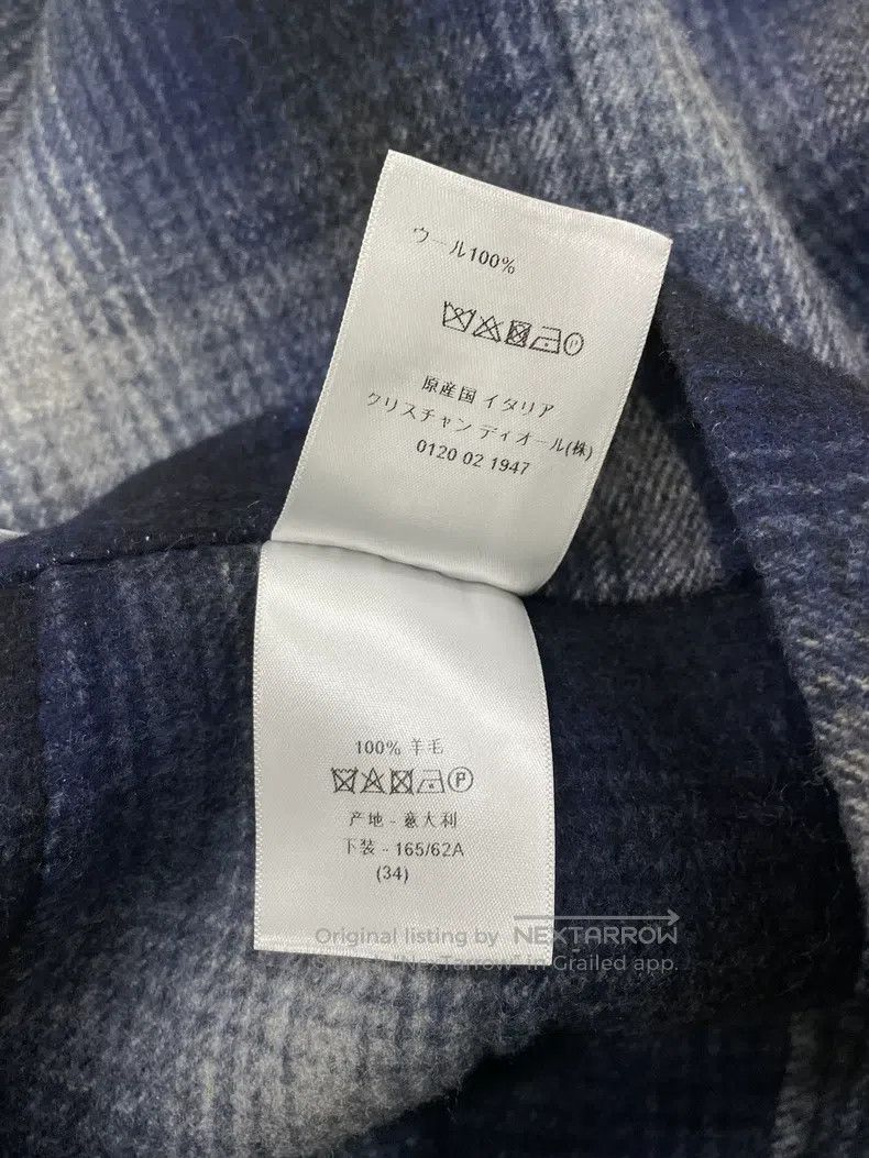 Dior Dior Blue plaid wool tassel skirt Size 42" / US 20 - 5 Thumbnail