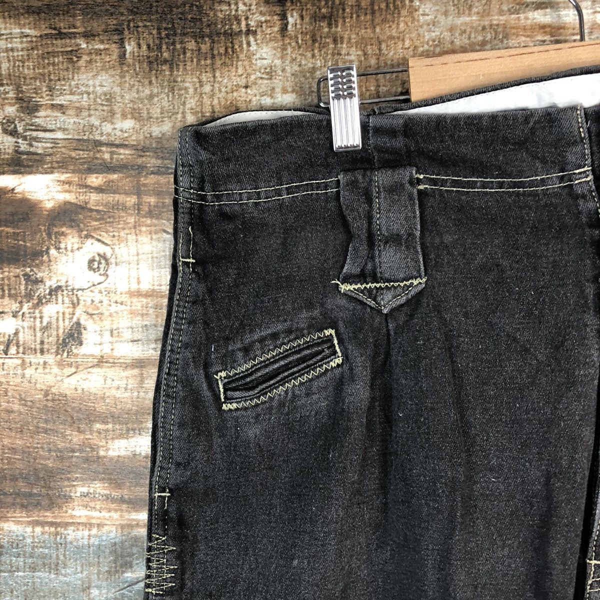 Japanese Brand × Vintage Gin Washi vintage japan Black Pants #1428 Size US 37 - 4 Thumbnail