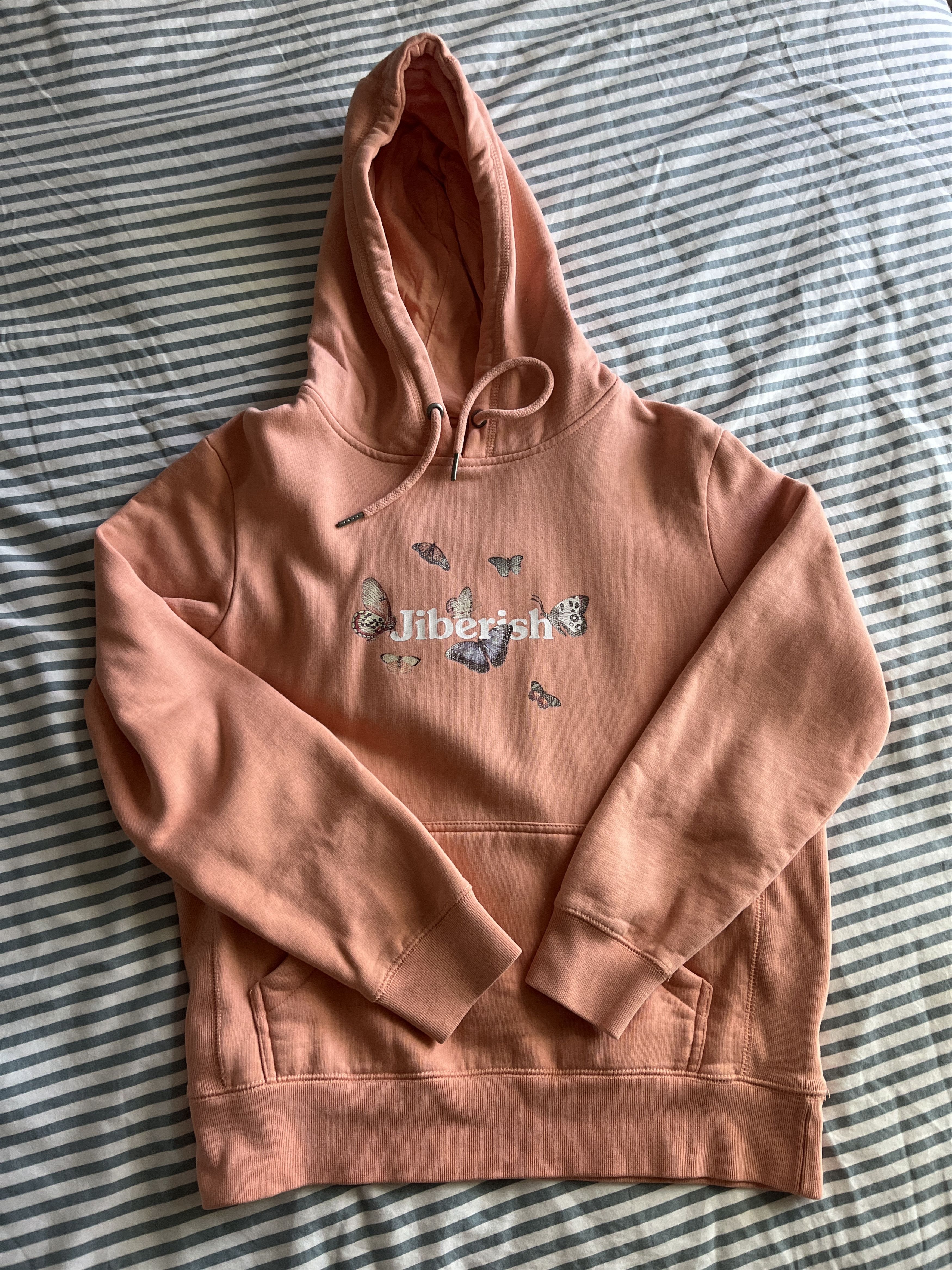 Jiberish Jiberish Pink Butterfly Hoodie Size S / US 4 / IT 40 - 1 Thumbnail