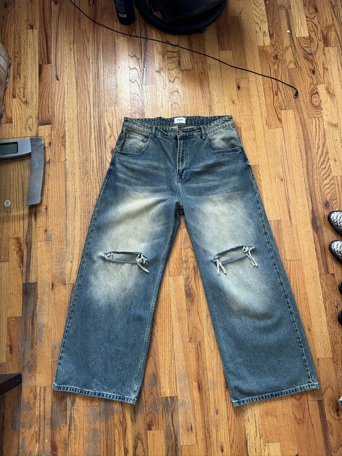 Designer Vague Studios Bruised Denim 36 Size US 36 / EU 52 - 1 Thumbnail