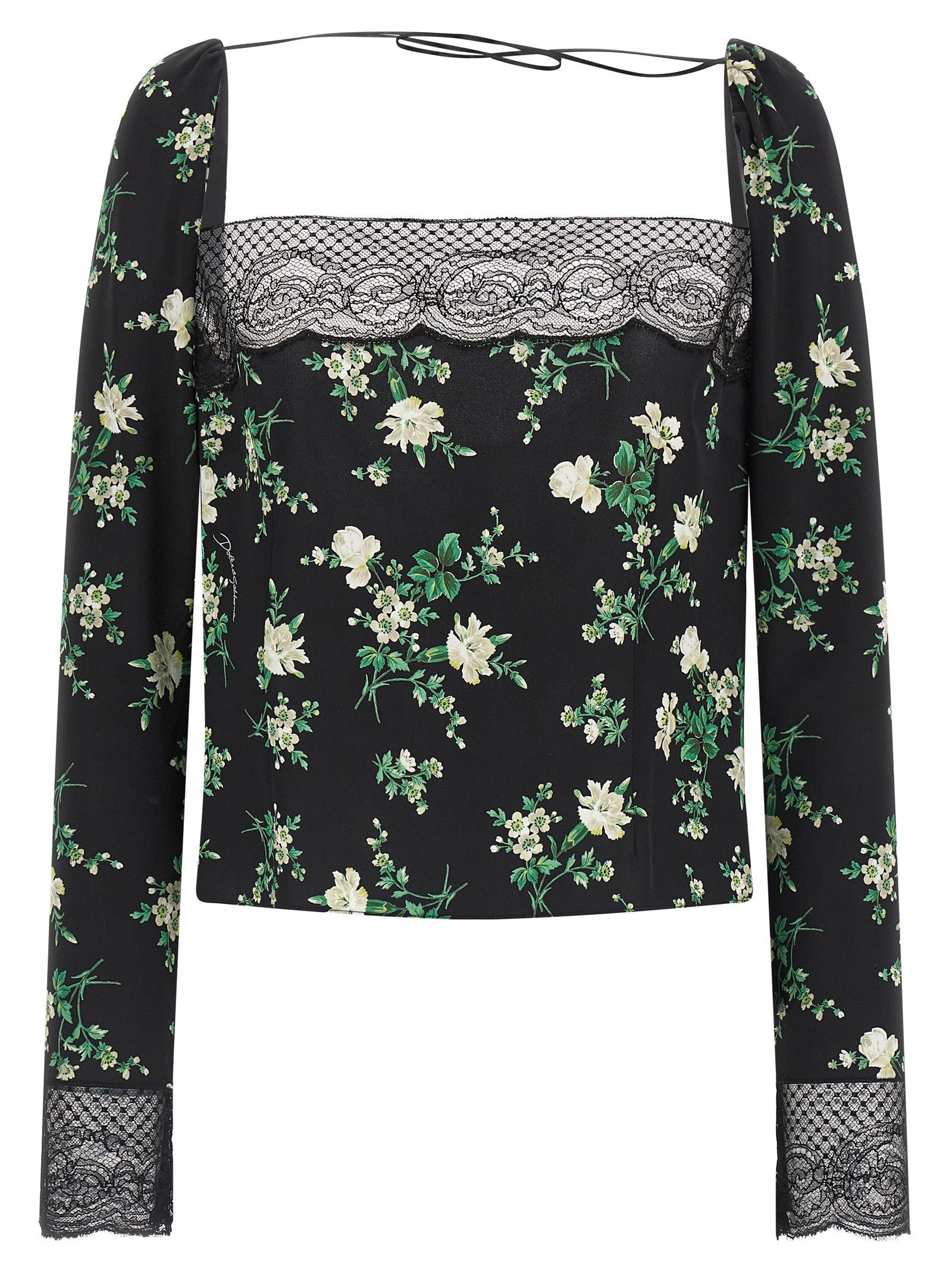 Dolce & Gabbana Flower print top Size M / US 6-8 / IT 42-44 - 1 Thumbnail