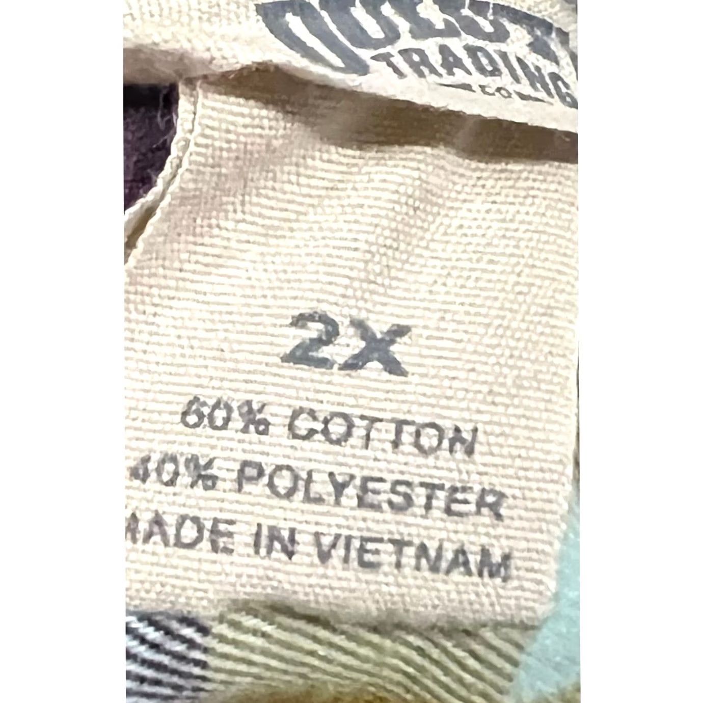 Duluth Trading Company VINTAGE Duluth Trading Women’s Flannel Plaid Shirt Top Crosscut Wicking Roll Tab 2X Size XXL / US 16-18 / IT 52-54 - 7 Thumbnail