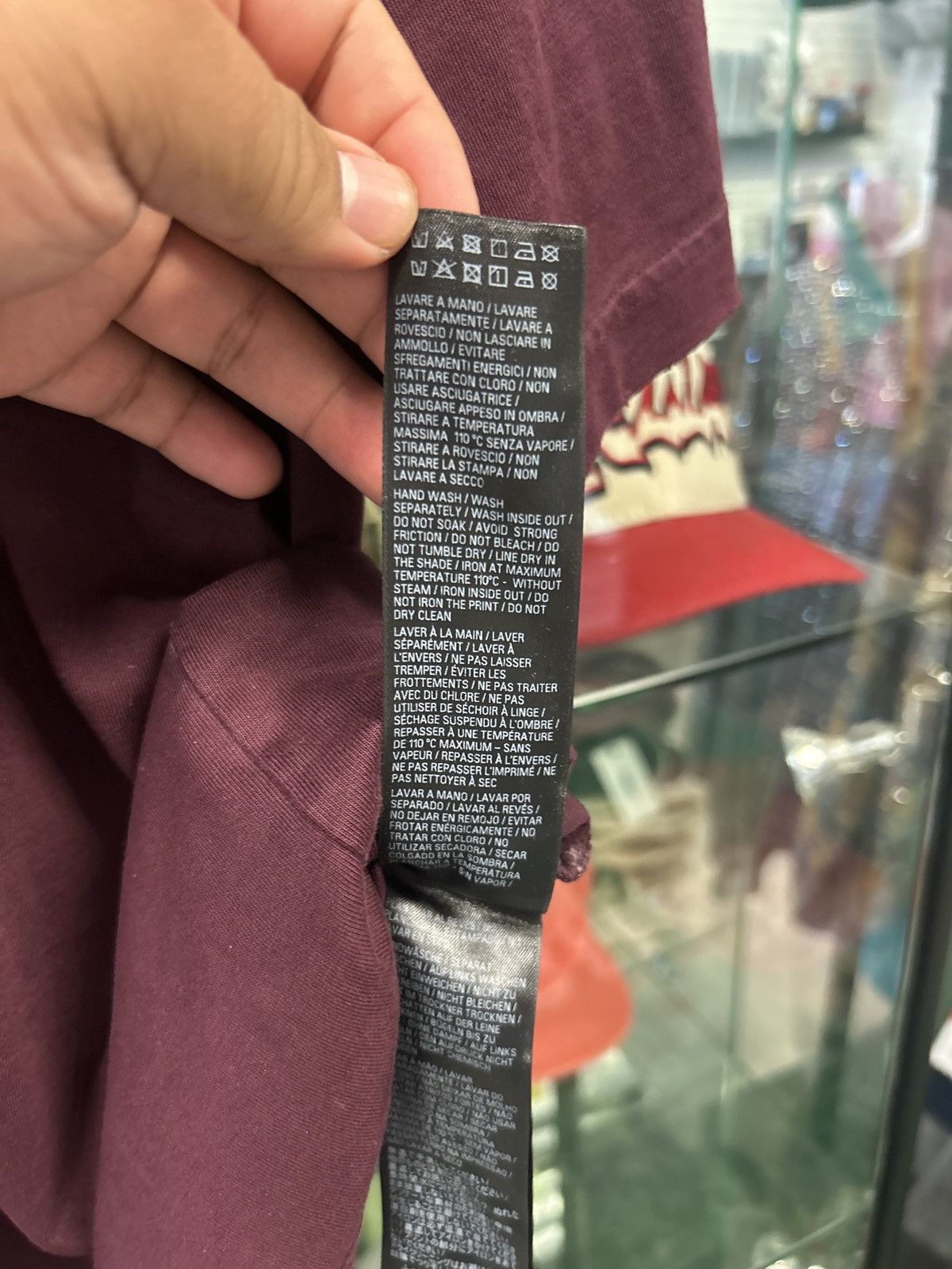 Balenciaga Balenciaga wine red tape short sleeved shirt Size US S / EU 44-46 / 1 - 7 Thumbnail