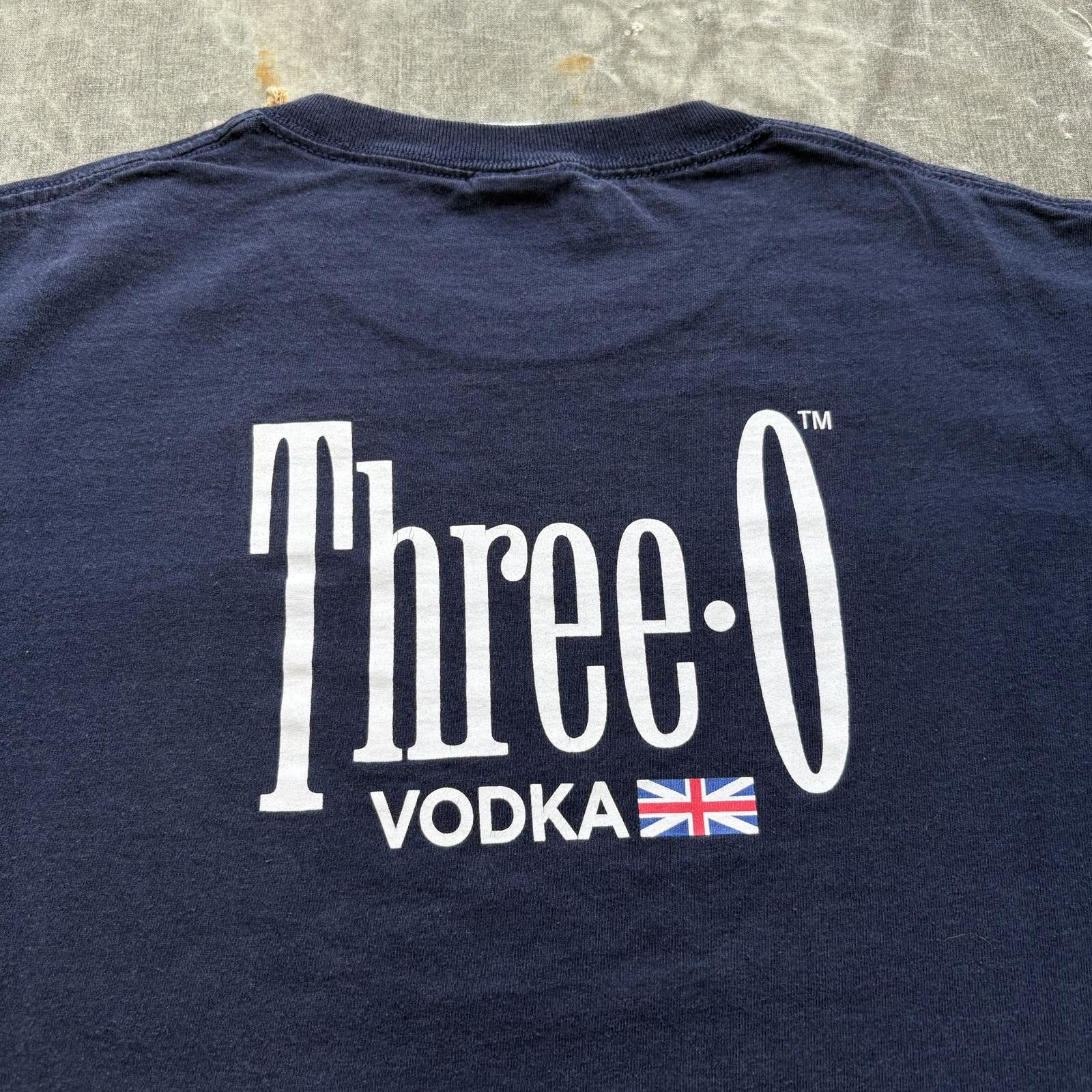 Fruit Of The Loom Vintage Y2K Three Olives Vodka UK Alcohol Funny Drink Shirt Size US L / EU 52-54 / 3 - 5 Thumbnail