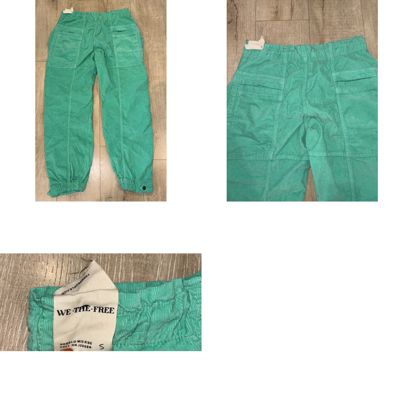 Free People Free People Corduroy Jogger Pants Green Size S Regular Fit 90s Y2K Womens Size 28" / US 6 / IT 42 - 8 Thumbnail