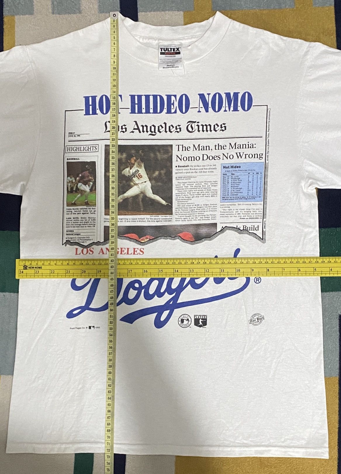 Vintage 1995 Vintage Hideo Nomo LA Dodgers x The LA Times Size US M / EU 48-50 / 2 - 8 Thumbnail