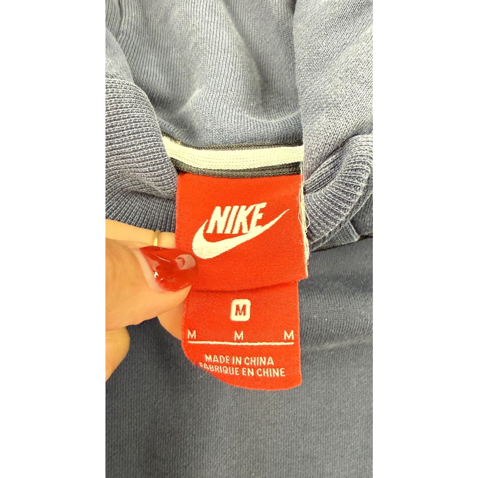 Nike Nike Hoodie Mens Medium Blue Navy Pullover Fleece Sweatshirt Small Swoosh Logo Size US M / EU 48-50 / 2 - 4 Thumbnail