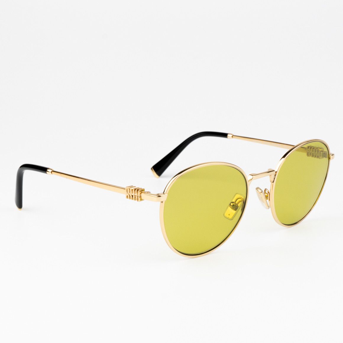 Miu Miu NEW Miu Miu MU55ZS 5AK07O Round Unisex Sunglasses 0MU 55ZS Size ONE SIZE - 7 Thumbnail