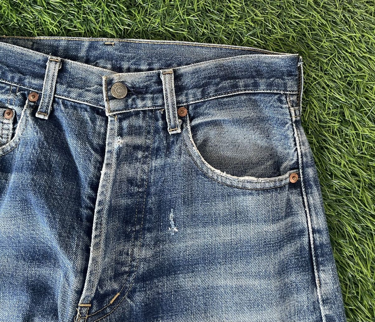 Levi's Vintage Clothing Vintage’90s TRASHED🔥LEVI’S 503B XX🔥BIG E SELVEDGE DENIM Size US 30 / EU 46 - 9 Thumbnail