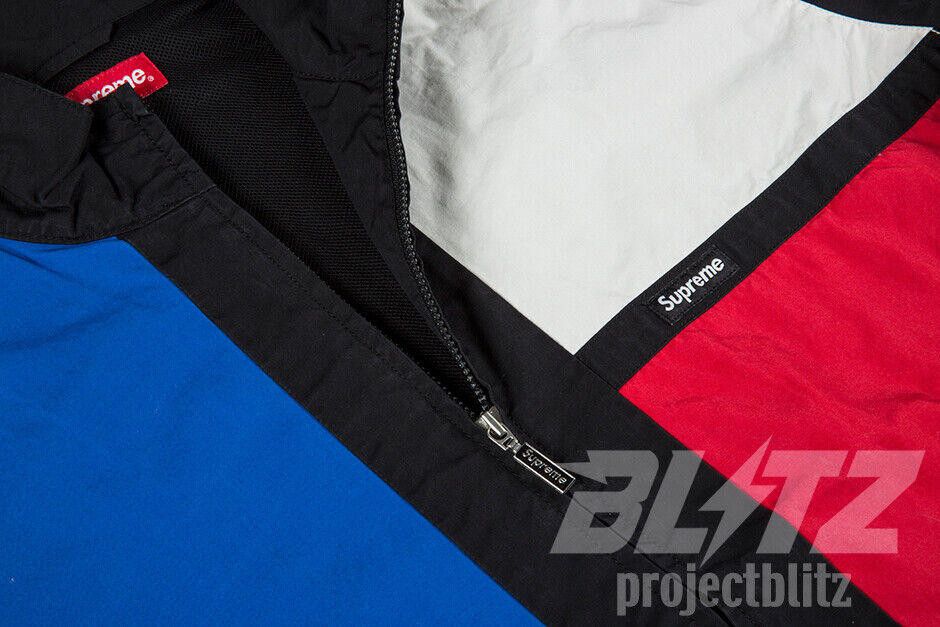 Supreme SS16 SUPREME COLOR BLOCKED TRACK JACKET BLACK Size US L / EU 52-54 / 3 - 2 Thumbnail