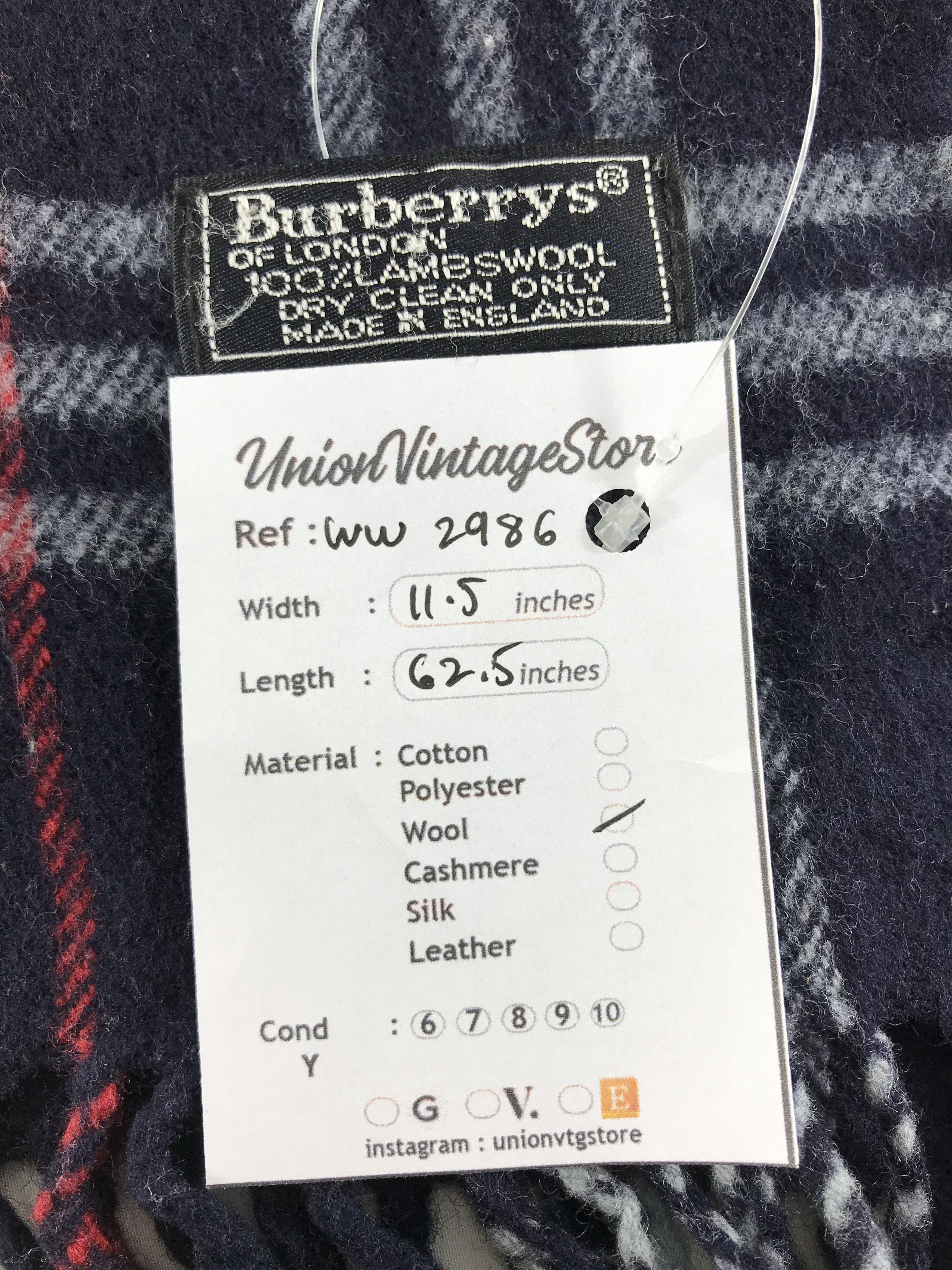 Burberry × Vintage Burberry Scarf / Muffler / Neckwear - WW2986 Size ONE SIZE - 5 Thumbnail