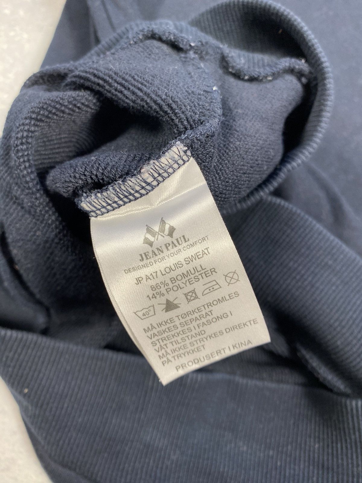 Jean Paul Gaultier Jean Paul Blue Men’s Sweatshirt With Big Centre Logo Size S Size US S / EU 44-46 / 1 - 11 Thumbnail