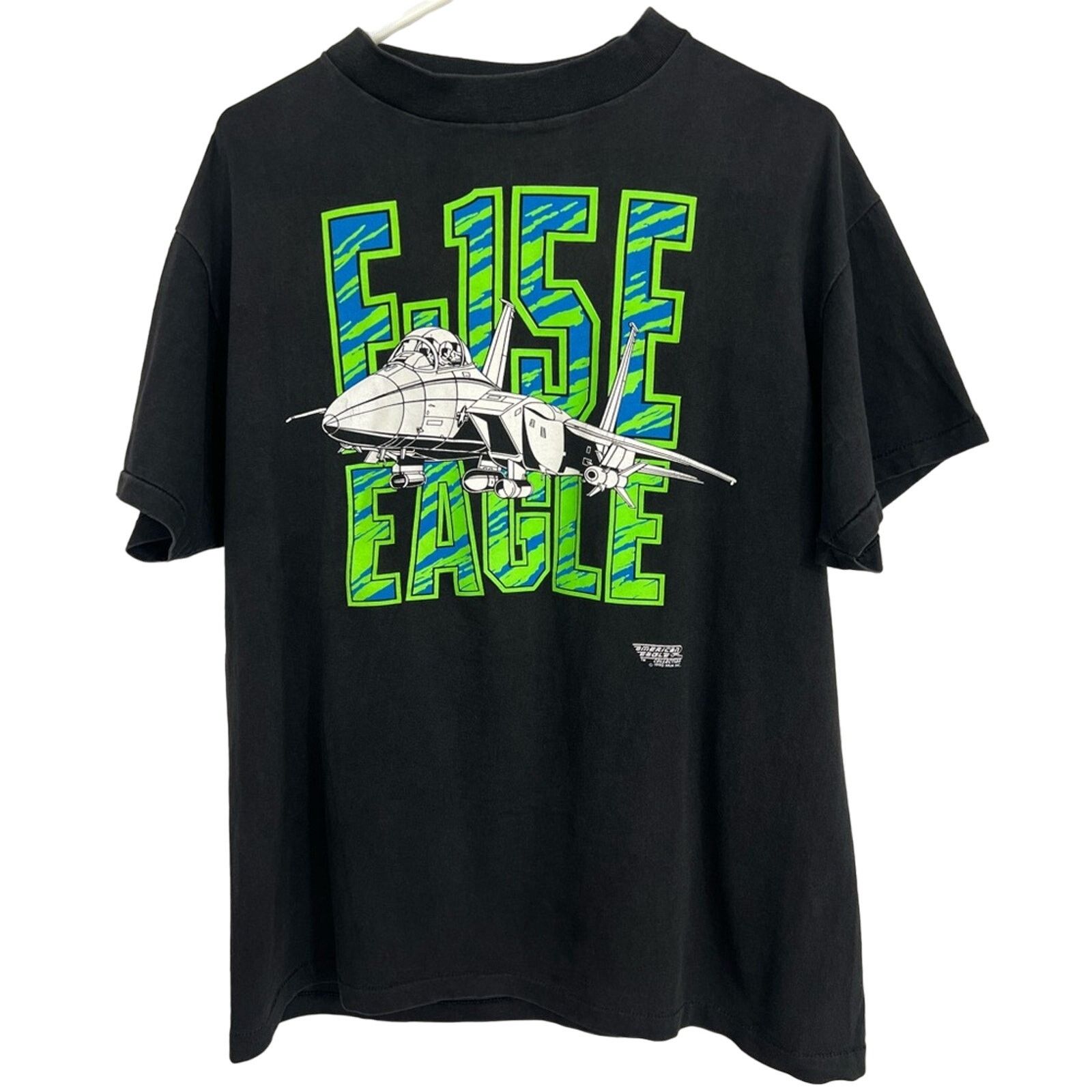 Vintage Vintage 1990 F-15E Strike Eagle Single Stitch Shirt Made USA Size US L / EU 52-54 / 3 - 1 Thumbnail