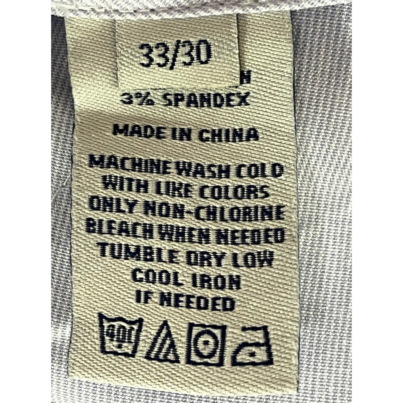 Vintage Onward Reserve Pants Mens Chino Straight Flat Front 33x30 Gray Stretch Vintage? No GUC Size US 33 - 6 Thumbnail