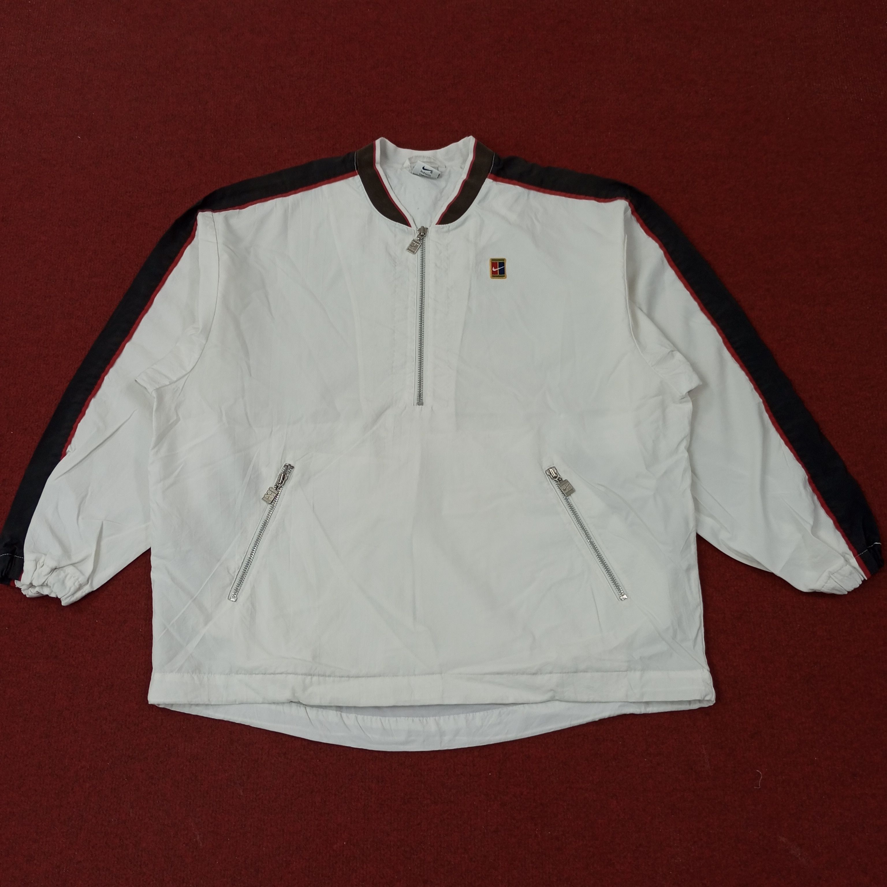 Nike Nike Court Half Zipper Windbreaker Jacket c254n7 Size US L / EU 52-54 / 3 - 1 Thumbnail