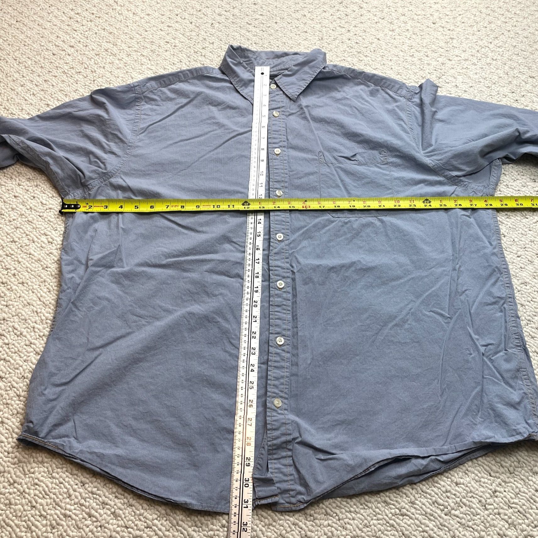 Roundtree & Yorke VINTAGE Roundtree & Yorke Casuals Shirt Mens Big 2X Blue Button Up Long Sleeve Collared Size US XXL / EU 58 / 5 - 5 Thumbnail