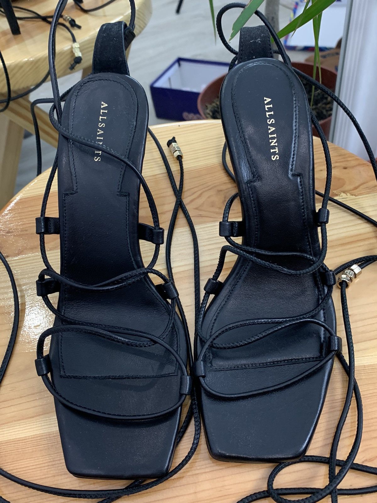 Allsaints Allsaints strappy Heels with ties Gladiator Heels Size:37 Size US 7 / IT 37 - 5 Thumbnail