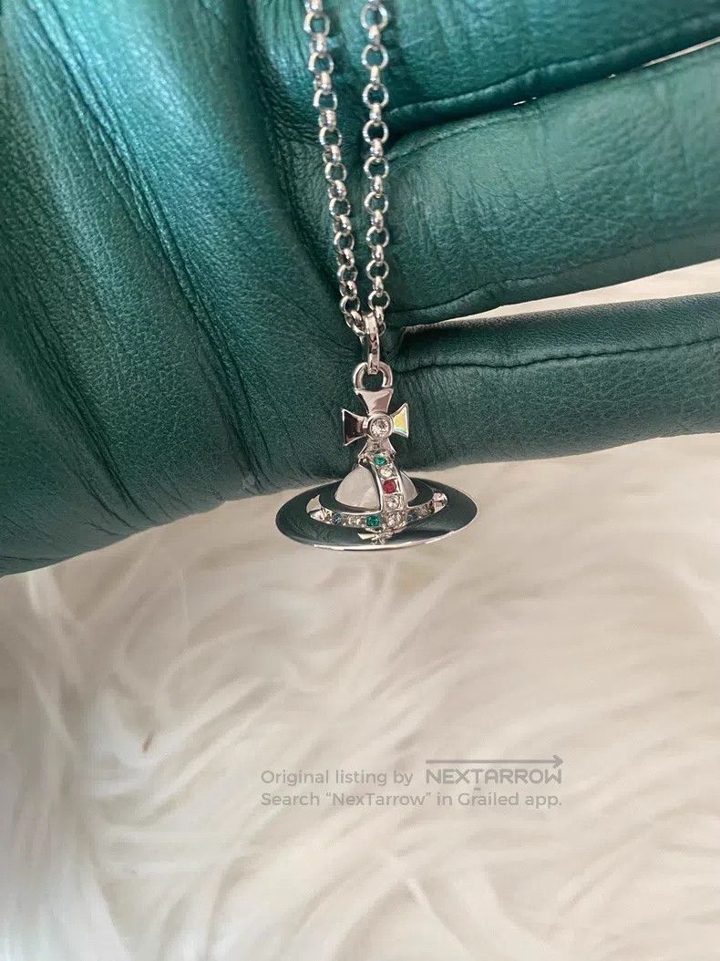 Vivienne Westwood Vivienne Westwood Medium silver orb necklace Size ONE SIZE - 1 Thumbnail