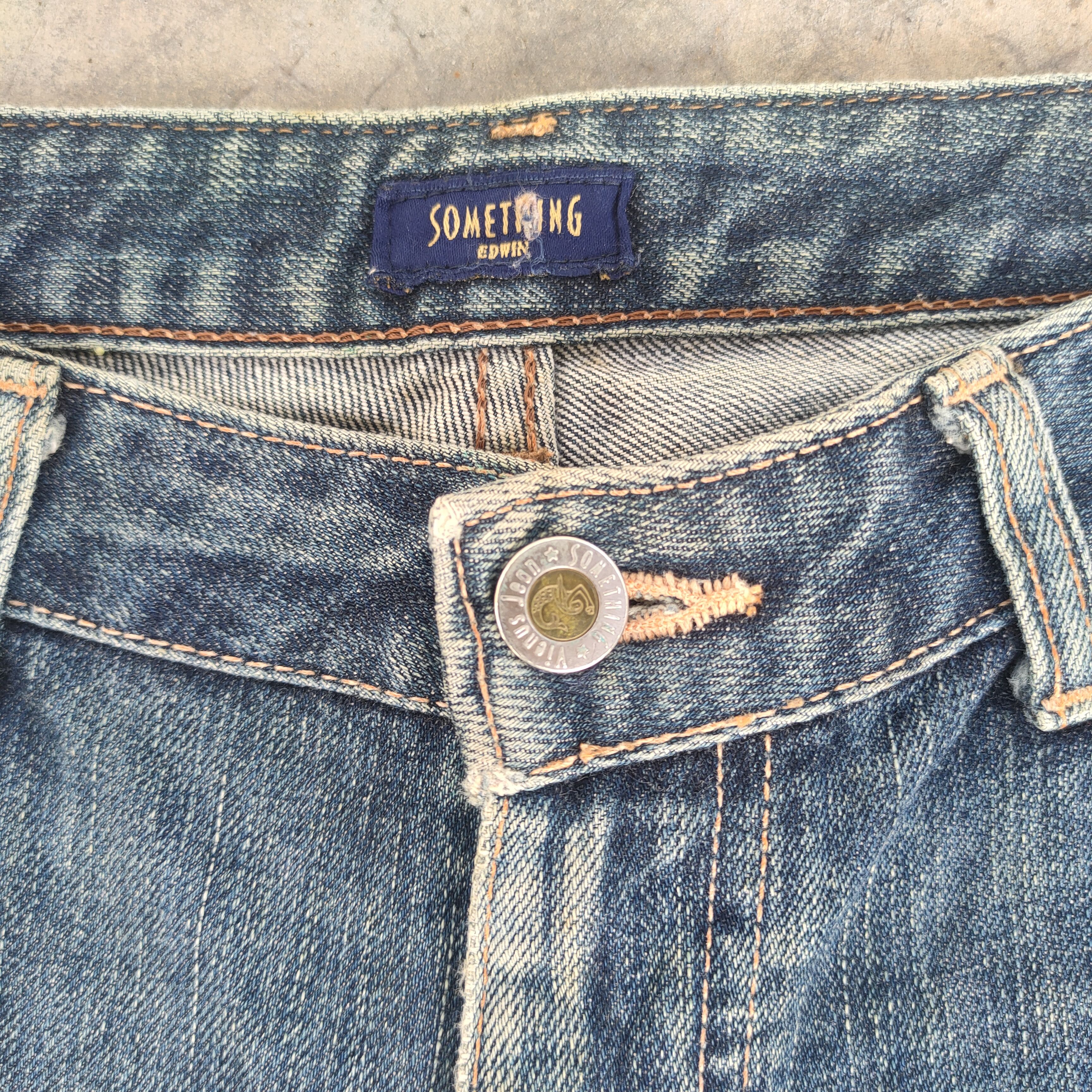 Japanese Brand VINTAGE SOMETHING FLARE FADED DENIM JEANS PANTS Size US 31 - 5 Thumbnail