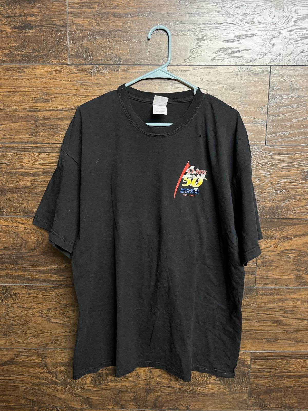 Gildan AJ Foyt T-shirt 50th Indy Car Racing 2007 Tee - A.J. - XL Size US XL / EU 56 / 4 - 2 Thumbnail