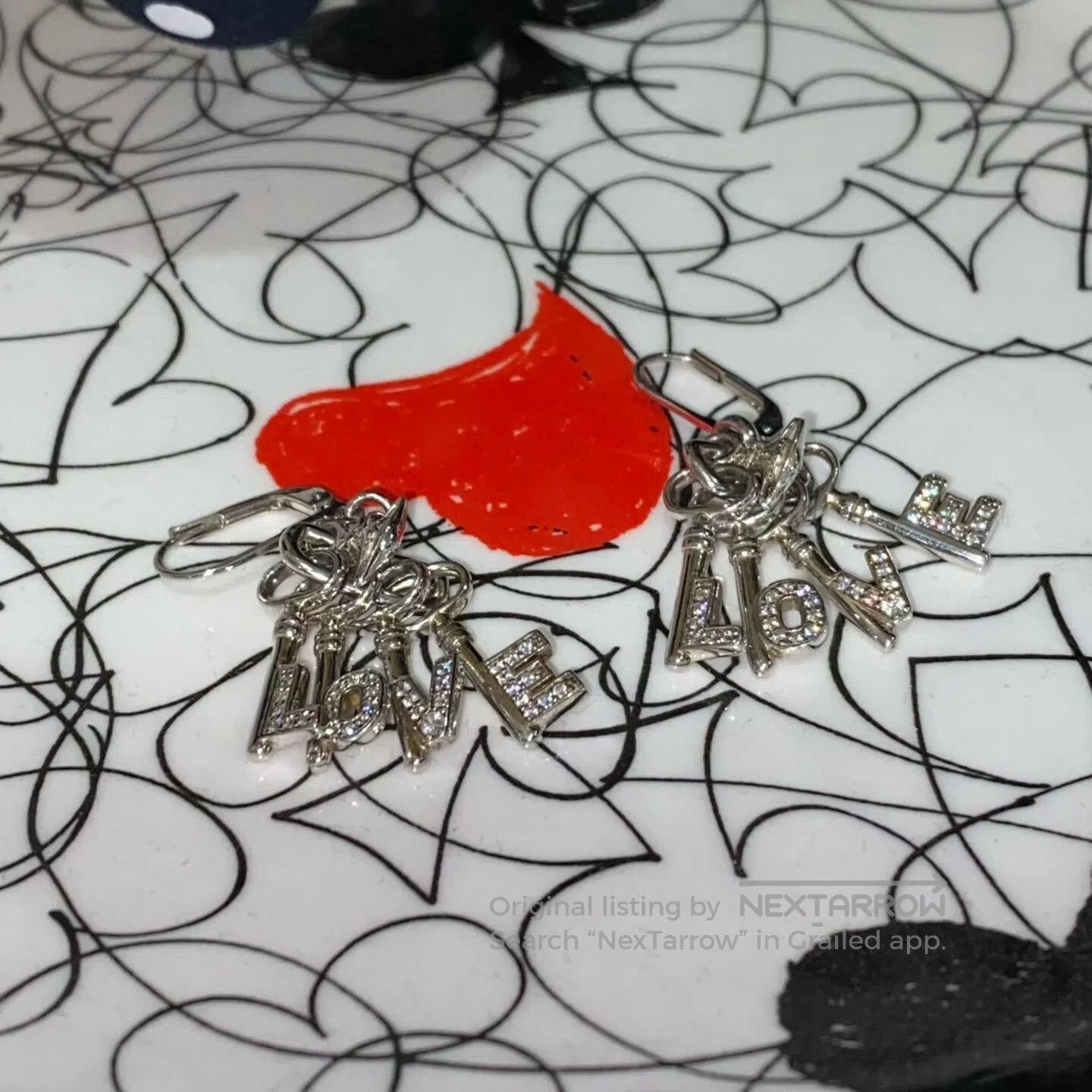 Vivienne Westwood Vivienne Westwood Love Letter Earrings. Size ONE SIZE - 2 Thumbnail