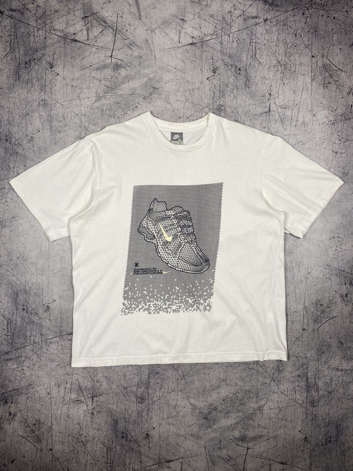 Nike Vintage 00s Nike Shox Big Logo Drill Tee Size US XL / EU 56 / 4 - 2 Thumbnail