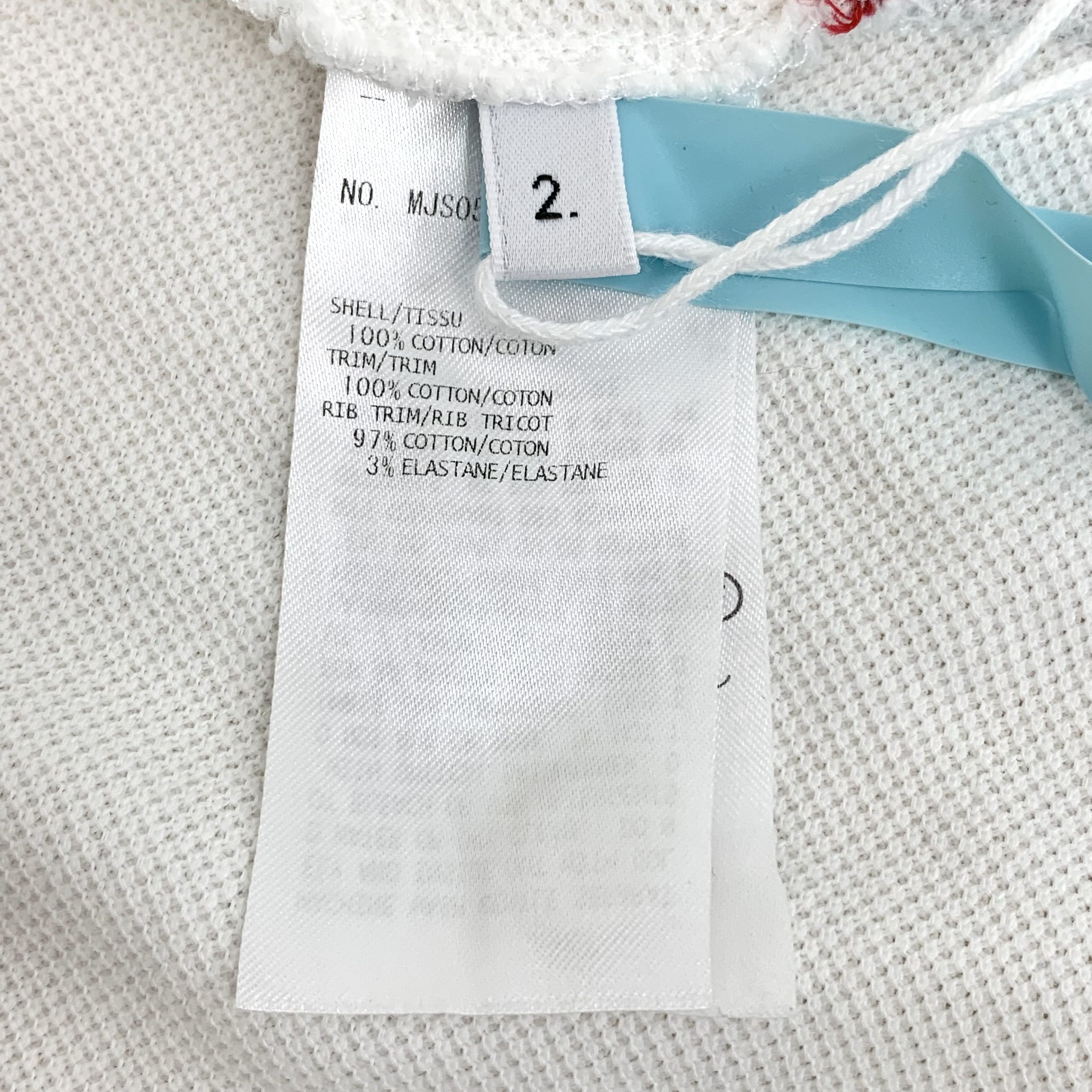 Thom Browne Thom Browne Back Stripe Cotton T-Shirt White (2) Size US M / EU 48-50 / 2 - 7 Thumbnail
