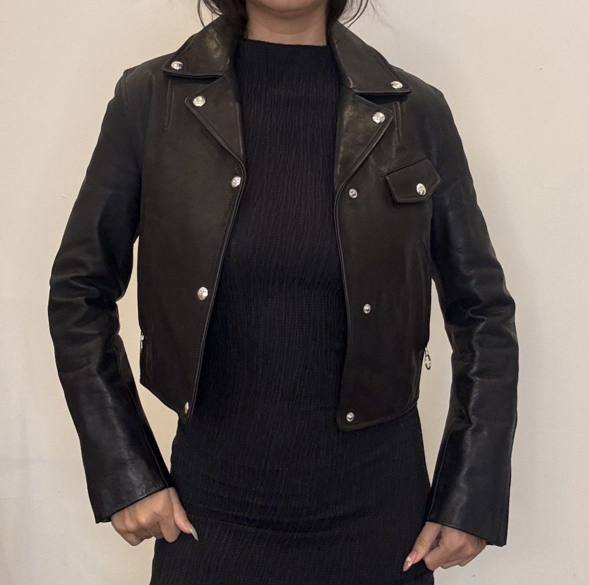 Alexander Wang Alexander Wang leather moto jacket Size XS / US 0-2 / IT 36-38 - 1 Thumbnail